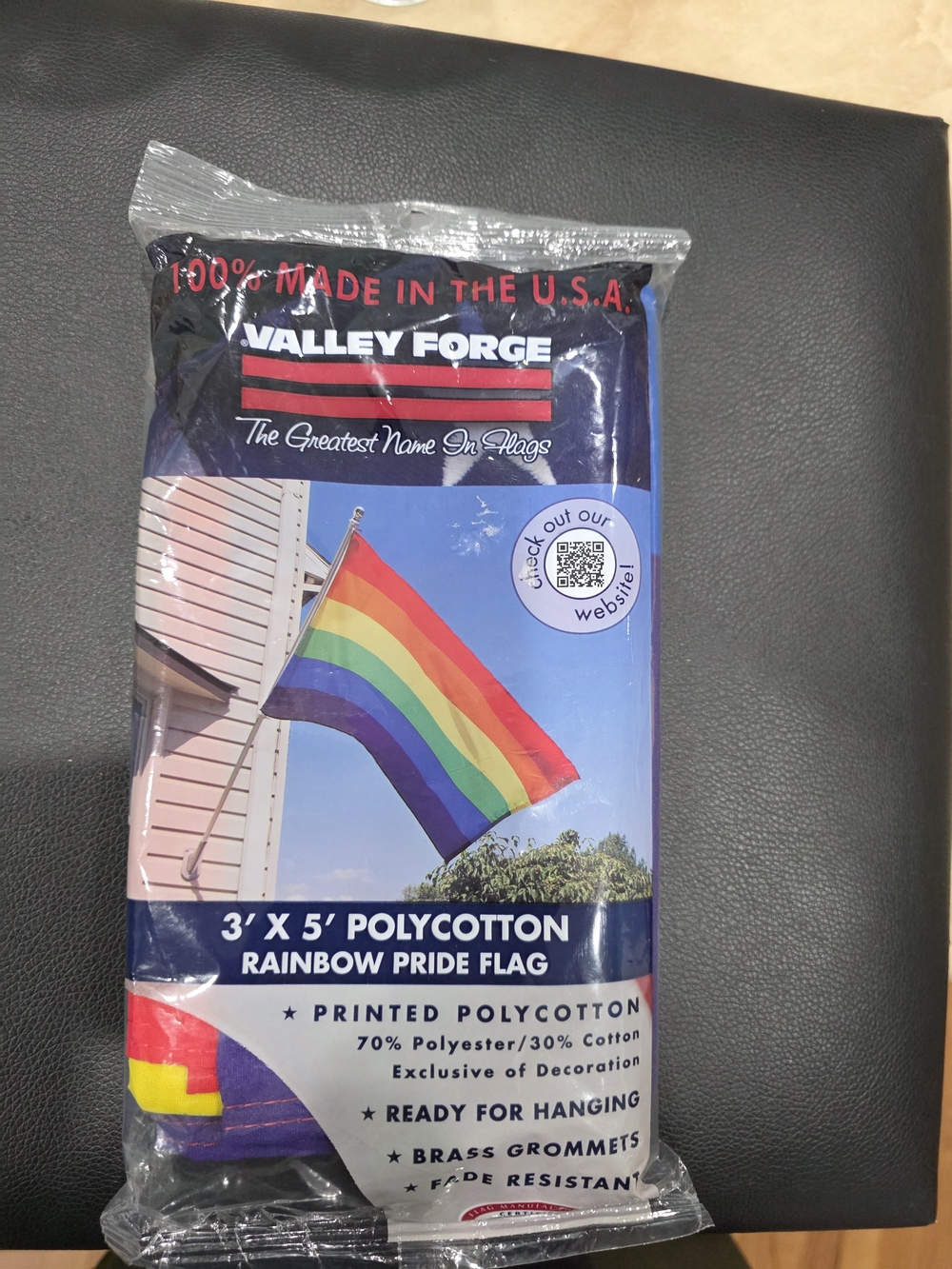 Valley Forge Rainbow Pride Flag 3' x 5'